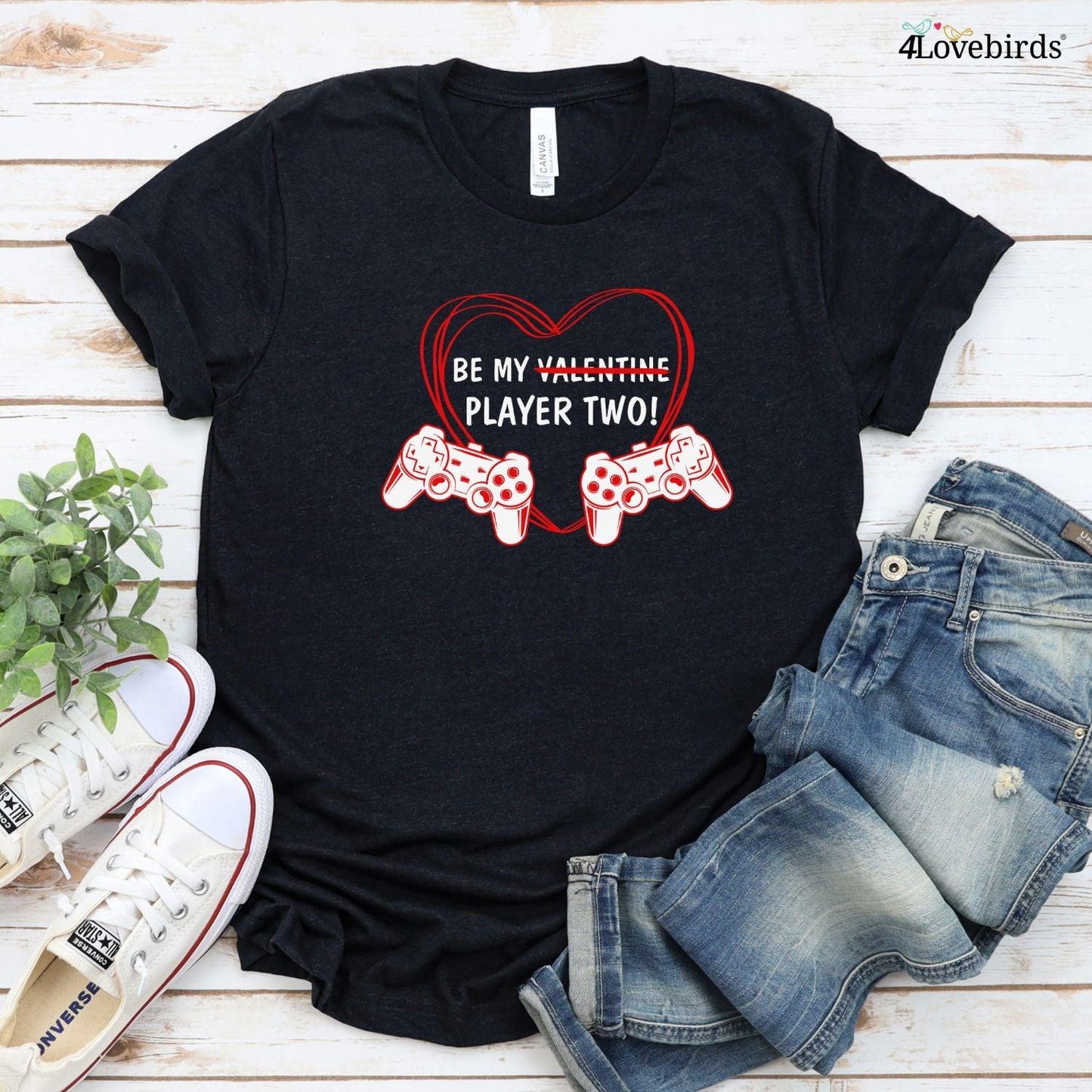 Matching Set for Couples: Be My Player One & Two, Lovers Outfits, Gift for Couples, Valentine's Day, Gaming Couples, Geek Couple Outfits - 4Lovebirds