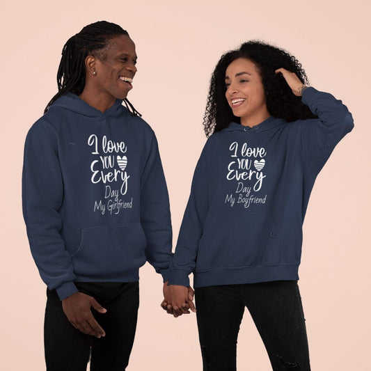 Matching Set: 'I Love You Every Day' Gift for Couples, Cute Boyfriend/Girlfriend Outfit - 4Lovebirds