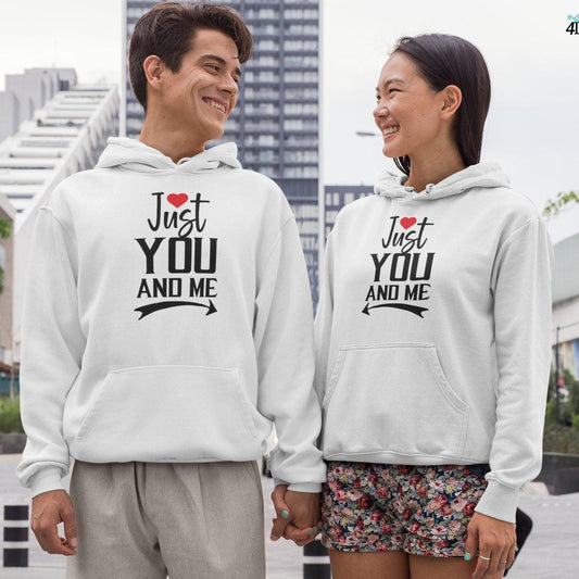 Matching Set: Just You & Me, Gift for Lovers, Cute Outfit for Couples, Valentine's Day - 4Lovebirds