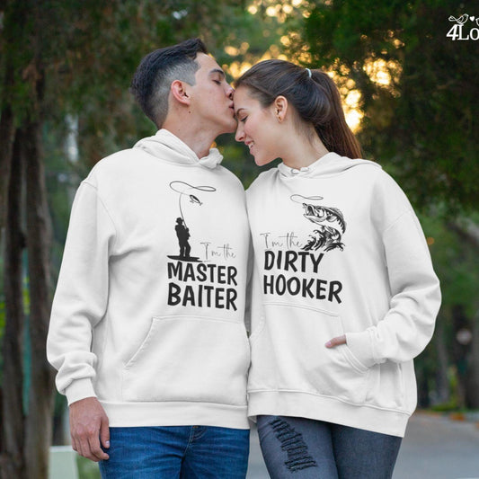 Matching Set: Master Baiter & Dirty Hooker Outfits - Fun Comfy Duo Collection - 4Lovebirds