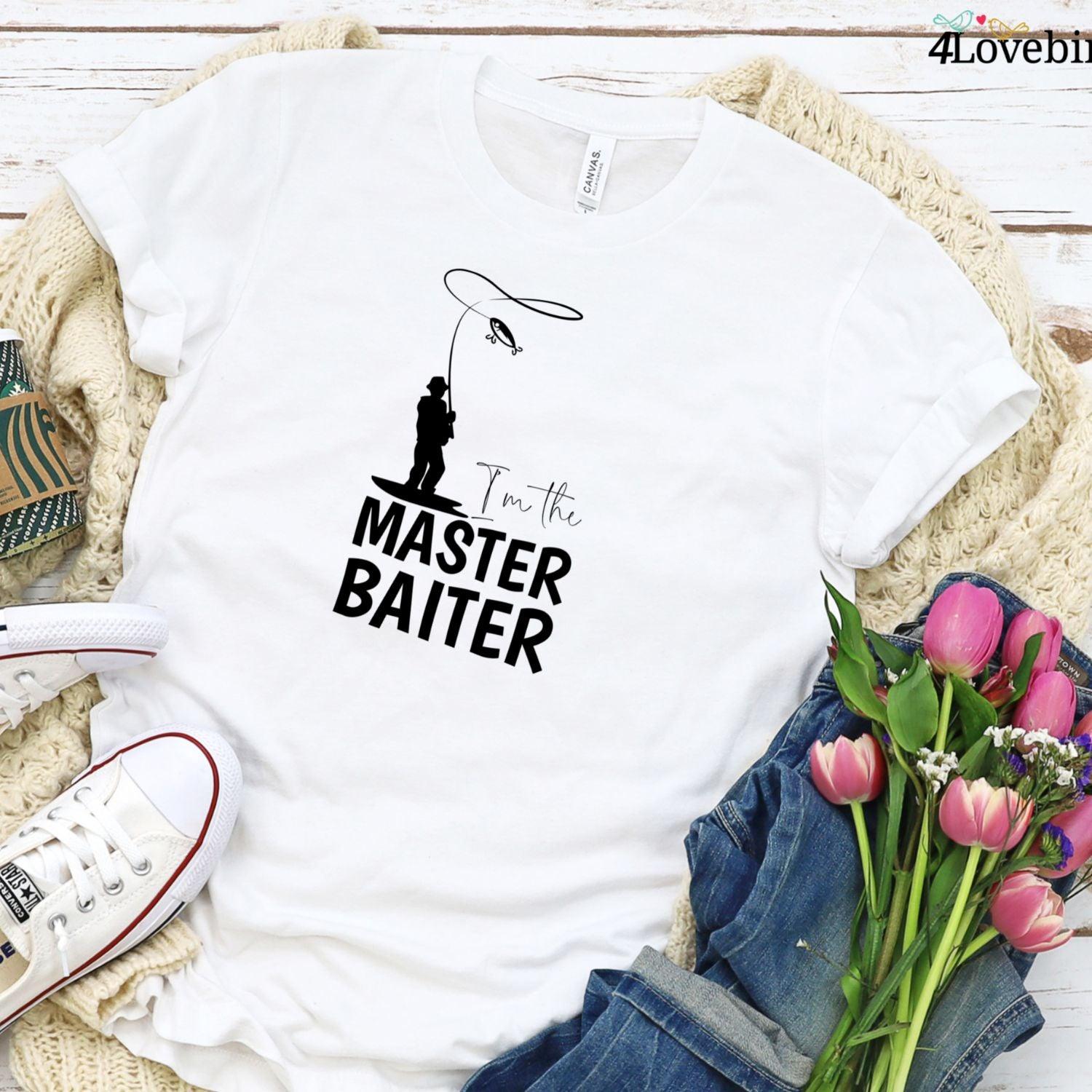 Matching Set: Master Baiter & Dirty Hooker Outfits - Fun Comfy Duo Collection T-shirts