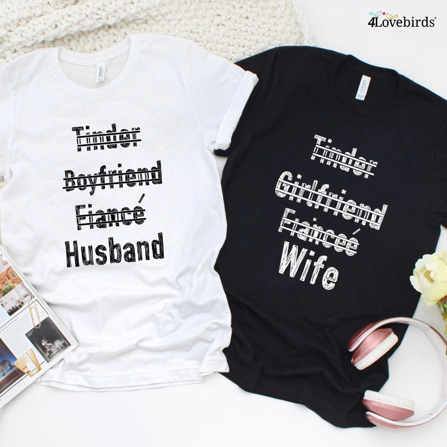 Matching Set: Online Dating Couple Gifts, Cute Outfits for Couples, Wedding Anniversary Gifts - 4Lovebirds