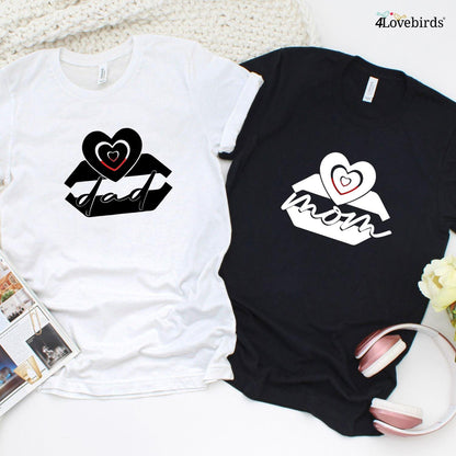 Matching Set | Dad & Mom T-Shirt | Gifts for Couples | Machine Hoodies | Parents Gift - 4Lovebirds