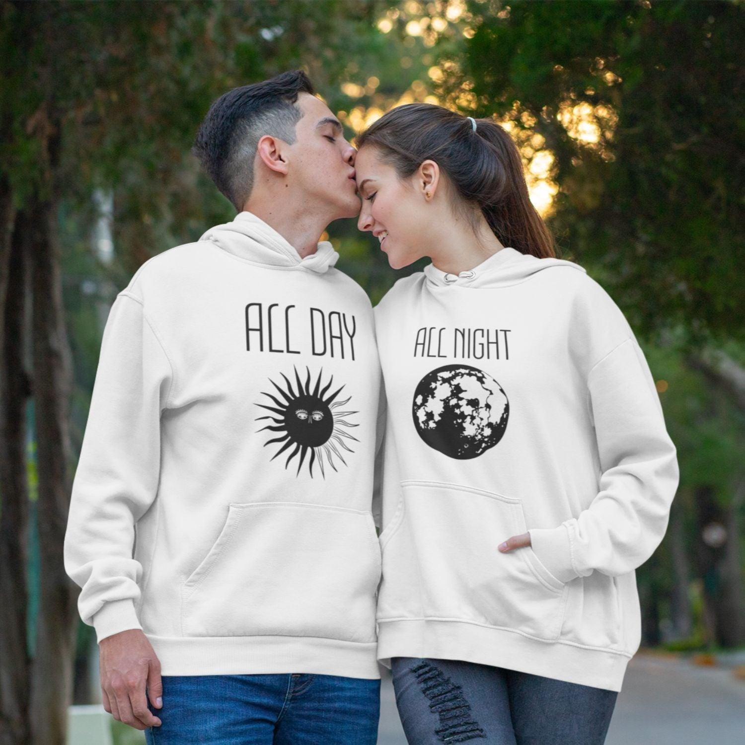 Moon Sun Matching Set: All Night/All Day Gifts for Couples, Perfect Wedding Presents - 4Lovebirds