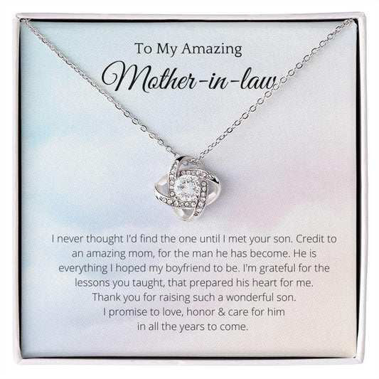 Mother-in-Law Necklace, Gift for Mother's Day from Daughter or Son, Birthday Gift, Mother's Day Necklace, Beautiful Gift for My Second Mom - 4Lovebirds