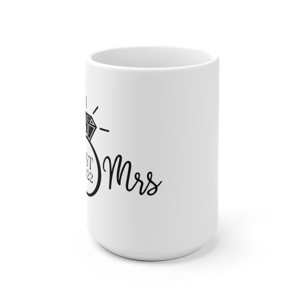 Mr and mrs est. 2022 Mug, Marriage Mug, Honeymoon Mug, Gift for Couple, Cute Married Couple Mug, Getting married - 4Lovebirds