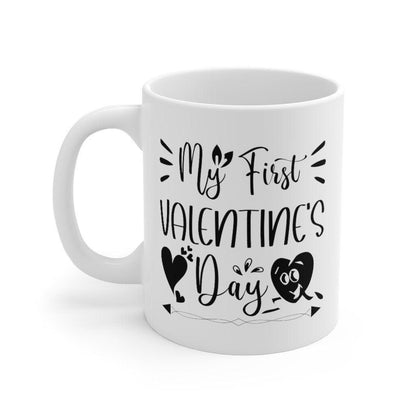 My first valentine's day Mug, Lovers Mug, Gift for Couples, Valentine Mug, Boyfriend / Girlfriend Mug, Cute Mug - 4Lovebirds