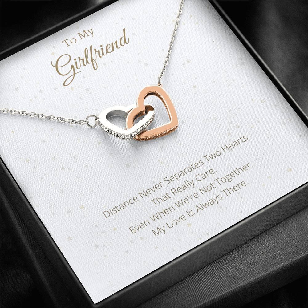 To My Girlfriend Necklace Gift With Message Card Promise Necklace From –  Rakva
