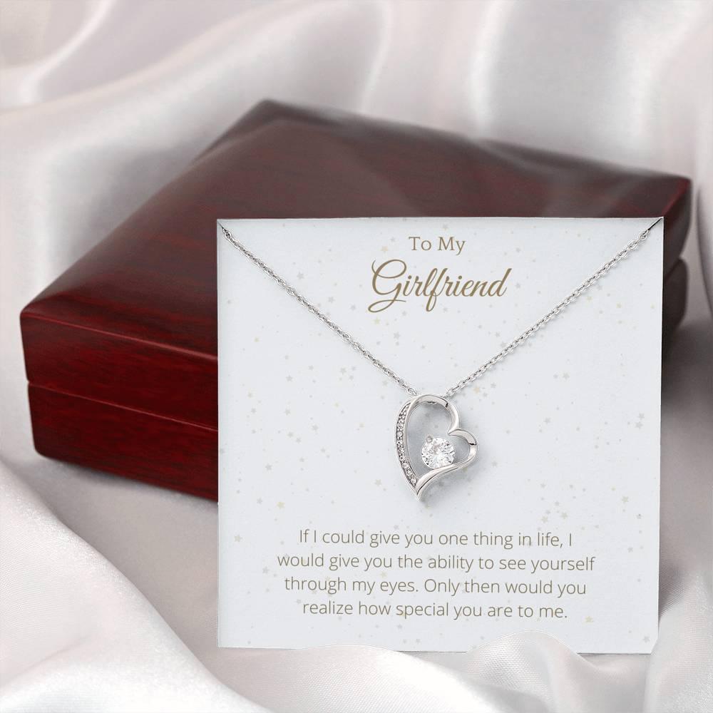 to my girlfriend Interlocked Heart Necklace Romantic Gifts For Girlfri – AZ  Family Gifts