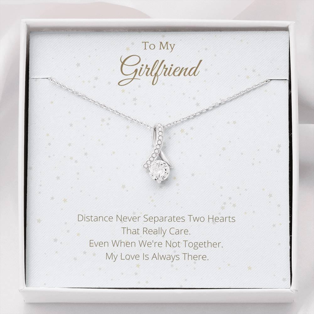 Necklace Gift to Girlfriend Ribbon Necklace - 4Lovebirds