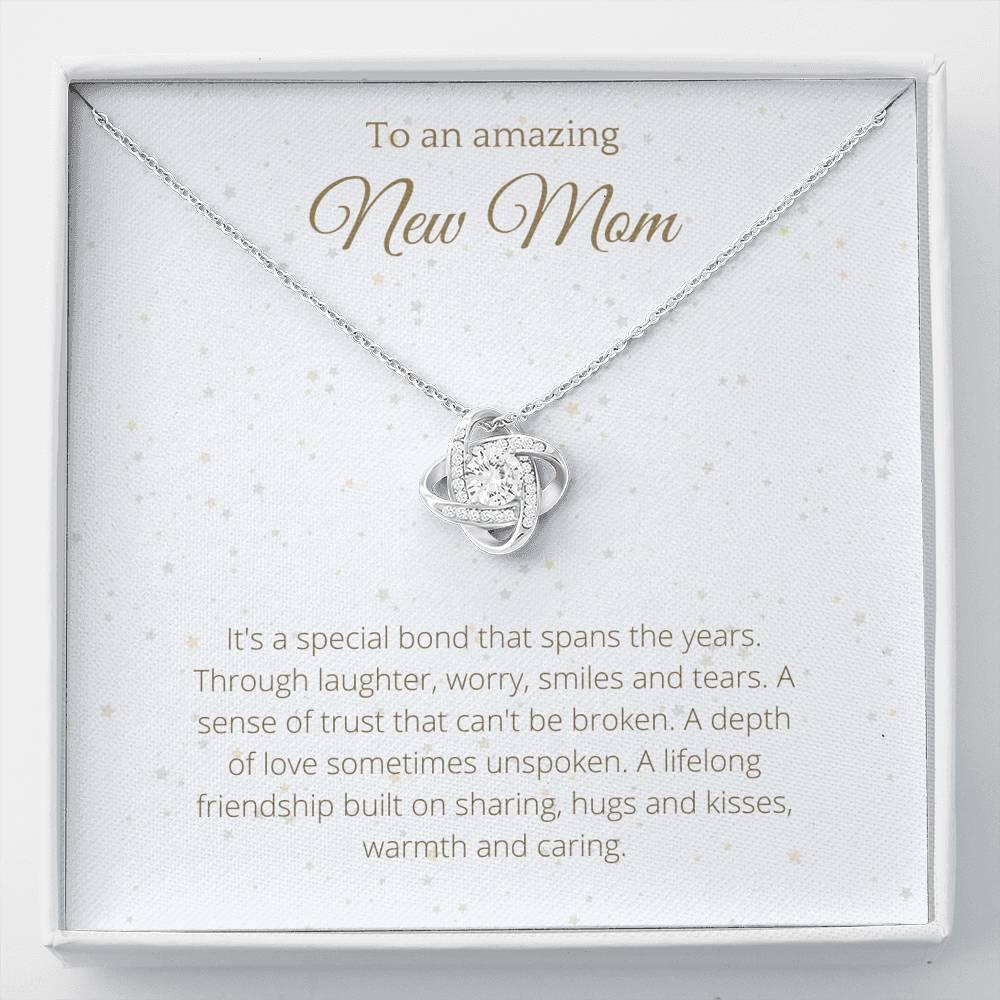 New Mom Gift (2) Lovely Knot Necklace - 4Lovebirds