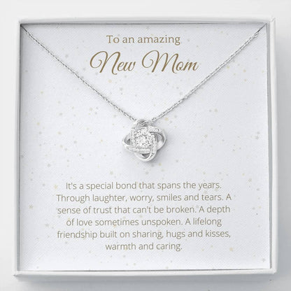 New Mom Gift (2) Lovely Knot Necklace - 4Lovebirds