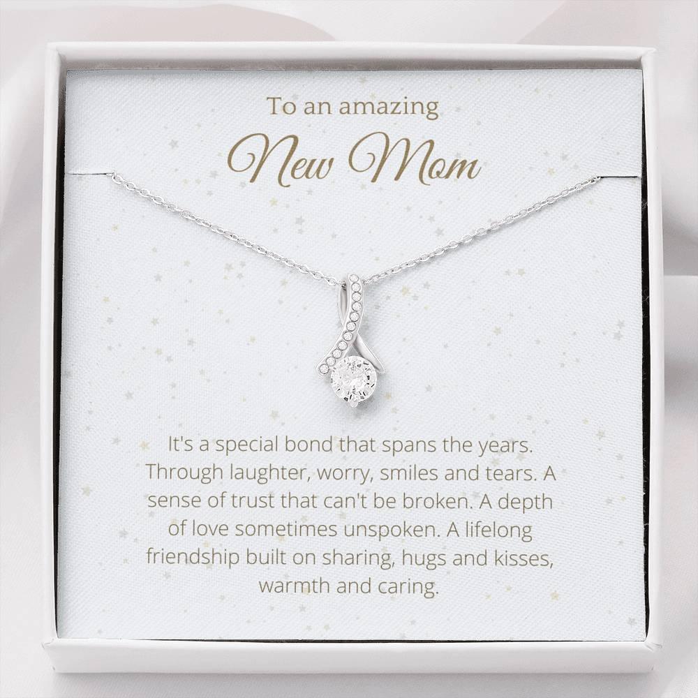 New Mom Gift (2) Ribbon Necklace - 4Lovebirds