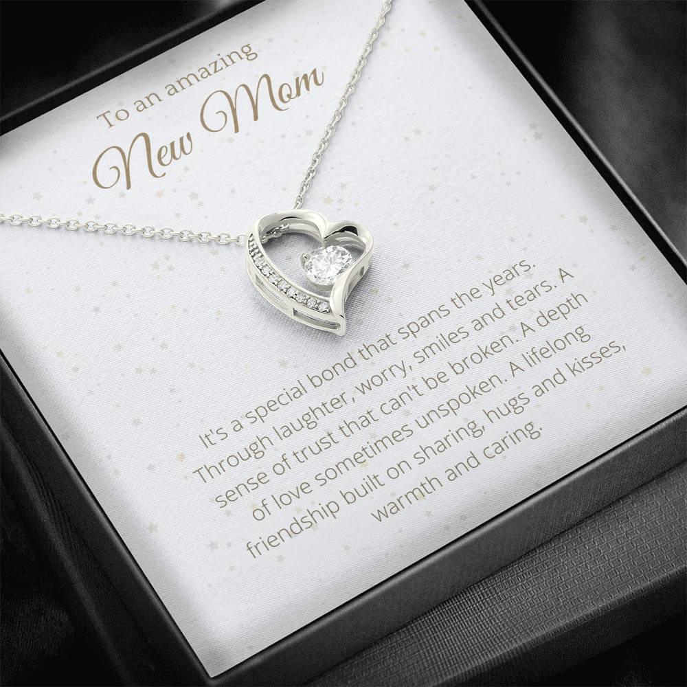 New Mom Gift Lovely Heart Necklace - 4Lovebirds