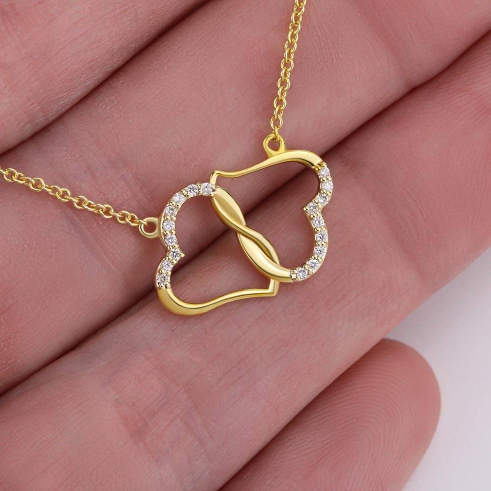 New Mom Gift Solid Gold Necklace With Real Diamonds - 4Lovebirds