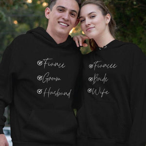 Newlywed Duo Matching Set: Stylish Bride-Groom Fiance-Fiancee Husband-Wife Attire - 4Lovebirds