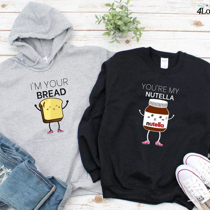 Nutella & Bread Fans' Matching Sets - Celebrate Love - Perfect Duo Outfits for Couples - 4Lovebirds