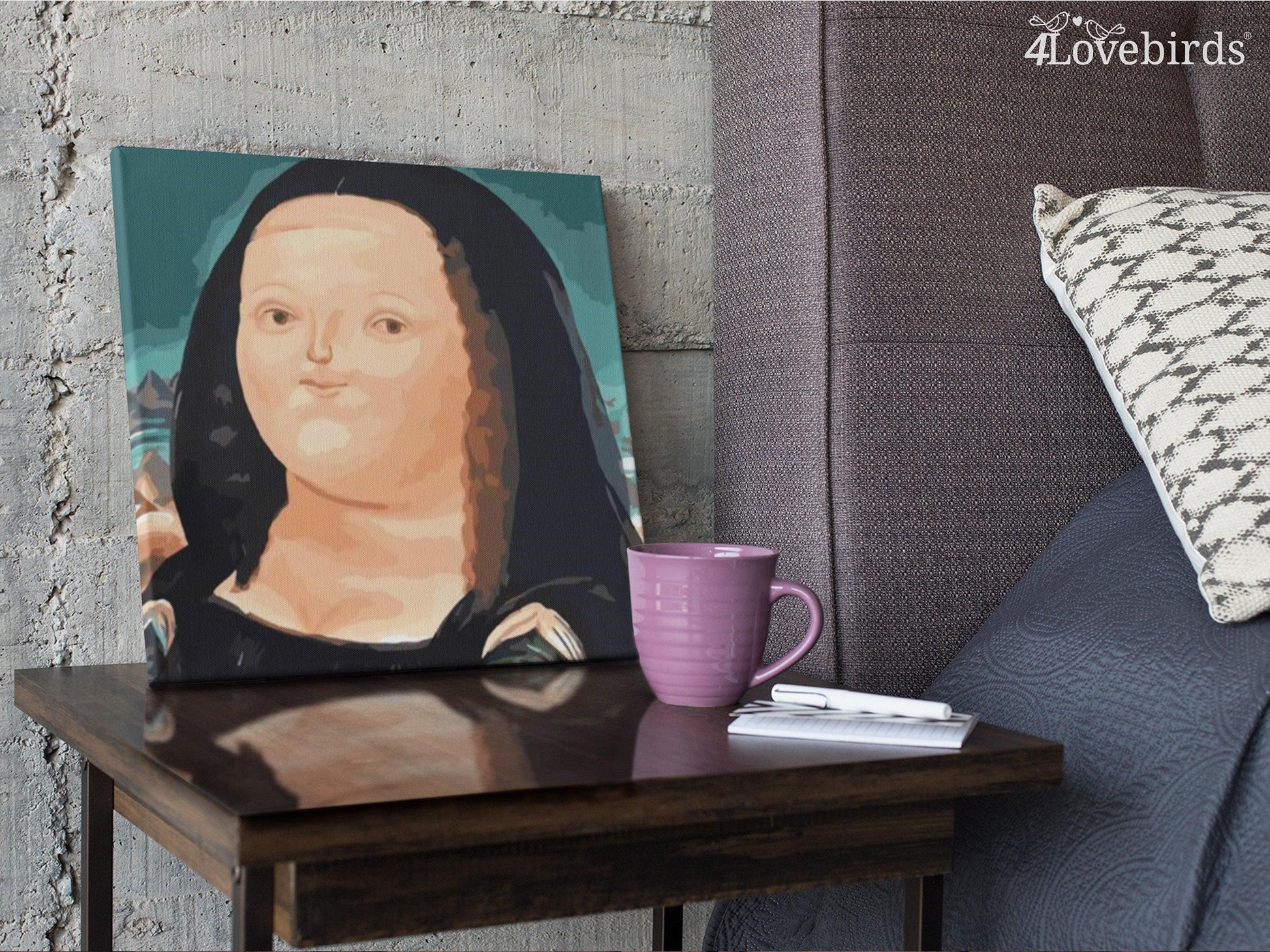 Paint By Numbers  Portrait of Monalisa – Custom Paint By Numbers