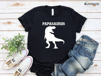 Papasaurus, Mamasaurus, and Babysaurus Matching Shirts - Daddy, Mommy & Me - 4Lovebirds