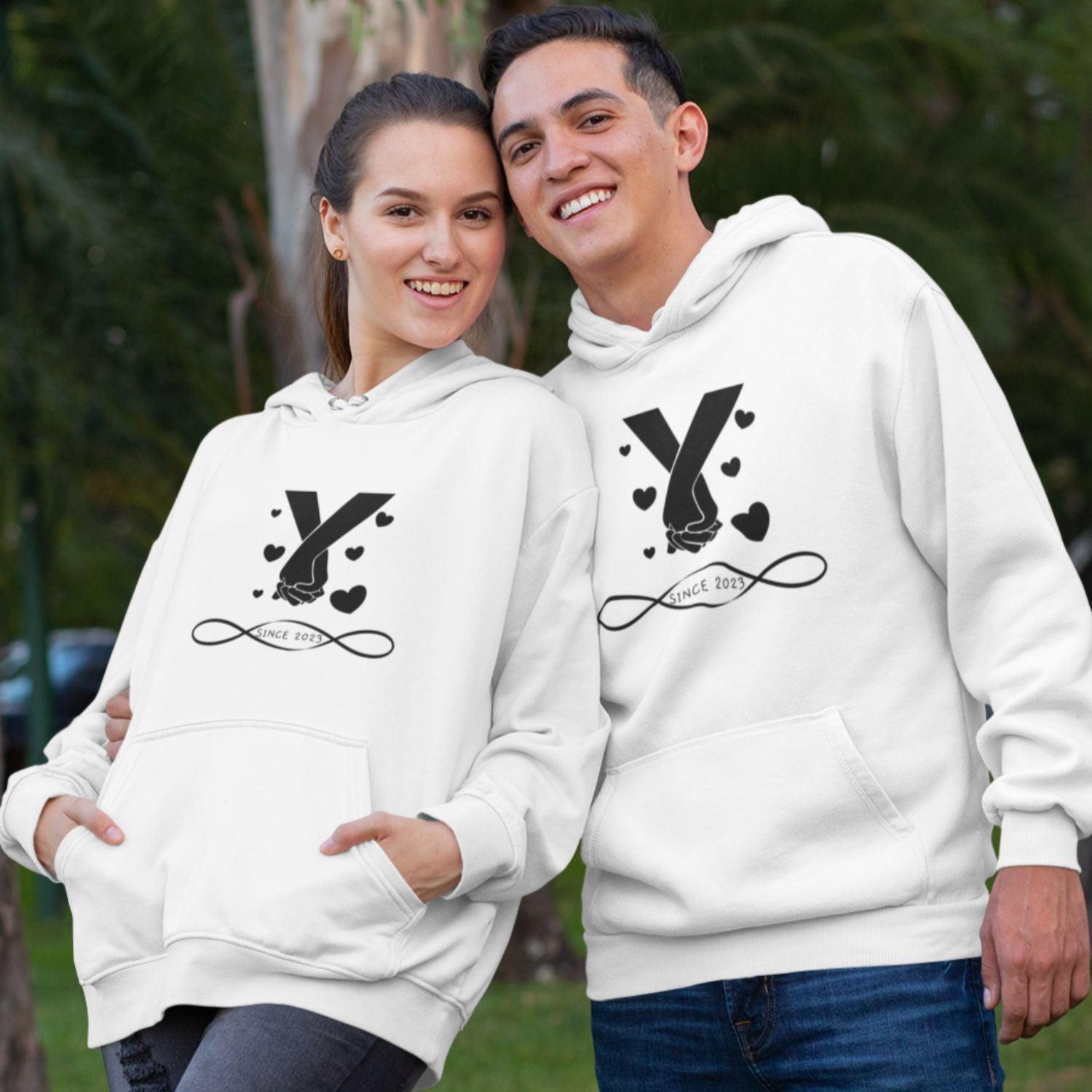 Personalized hoodies for online couples