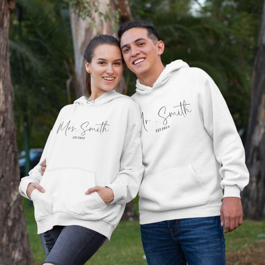 Personalized Family Name Matching Sets: Perfect for Marriage Celebrations, Anniversaries & New Couples - 4Lovebirds