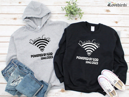 Power Couple Hoodie, Valentines Day Couples Shirts, His and Her Valentines Day Shirt, Anniversary Shirt, Valentine Shirt, Matching Couples - 4Lovebirds