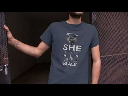 Matching Coffee Set for Couples: She/He Loves Coffee Black, Funny Gifts for Lovers
