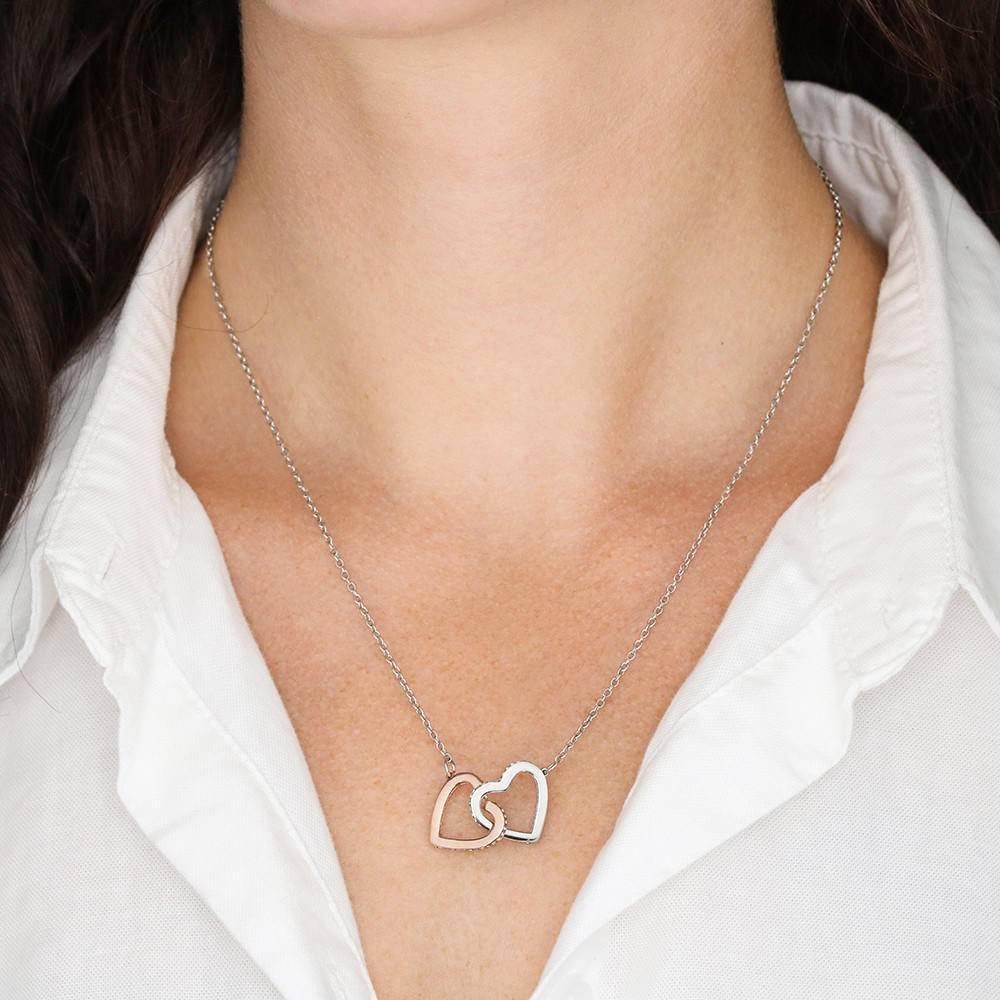 Promisse Necklace Interlocking Hearts - 4Lovebirds