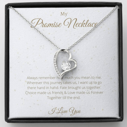 Promisse Necklace Lovely Heart Necklace - 4Lovebirds