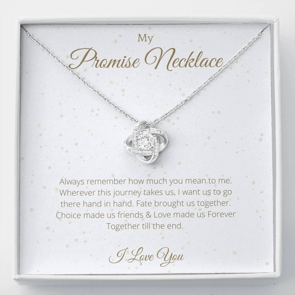 Promisse Necklace Lovely Knot Necklace - 4Lovebirds