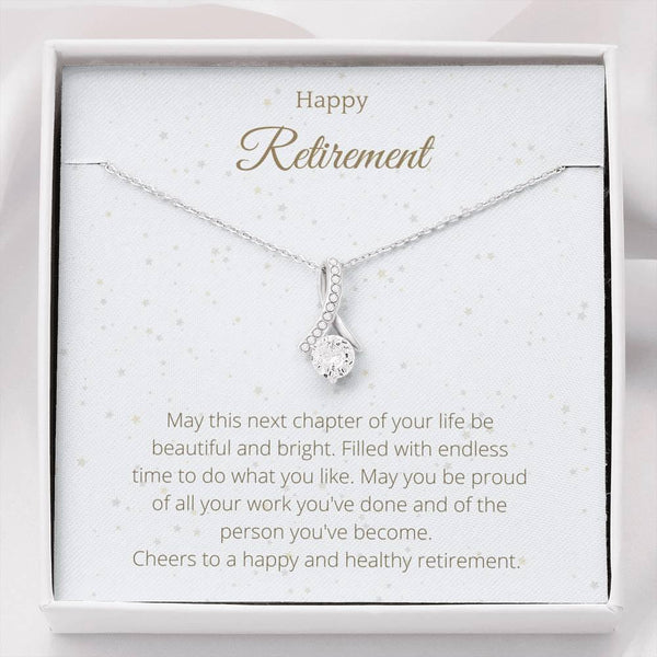 Retirement Gift Ribbon Necklace – 4Lovebirds