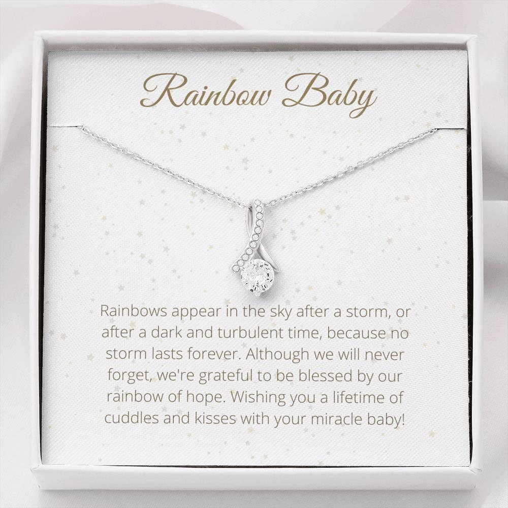 Ribbon Necklace Sympathy_Grief Necklace - Womens Necklace, Miscarriage Gift, Sympathy Gift, Grief Gift, Encouragement Gift - 4Lovebirds