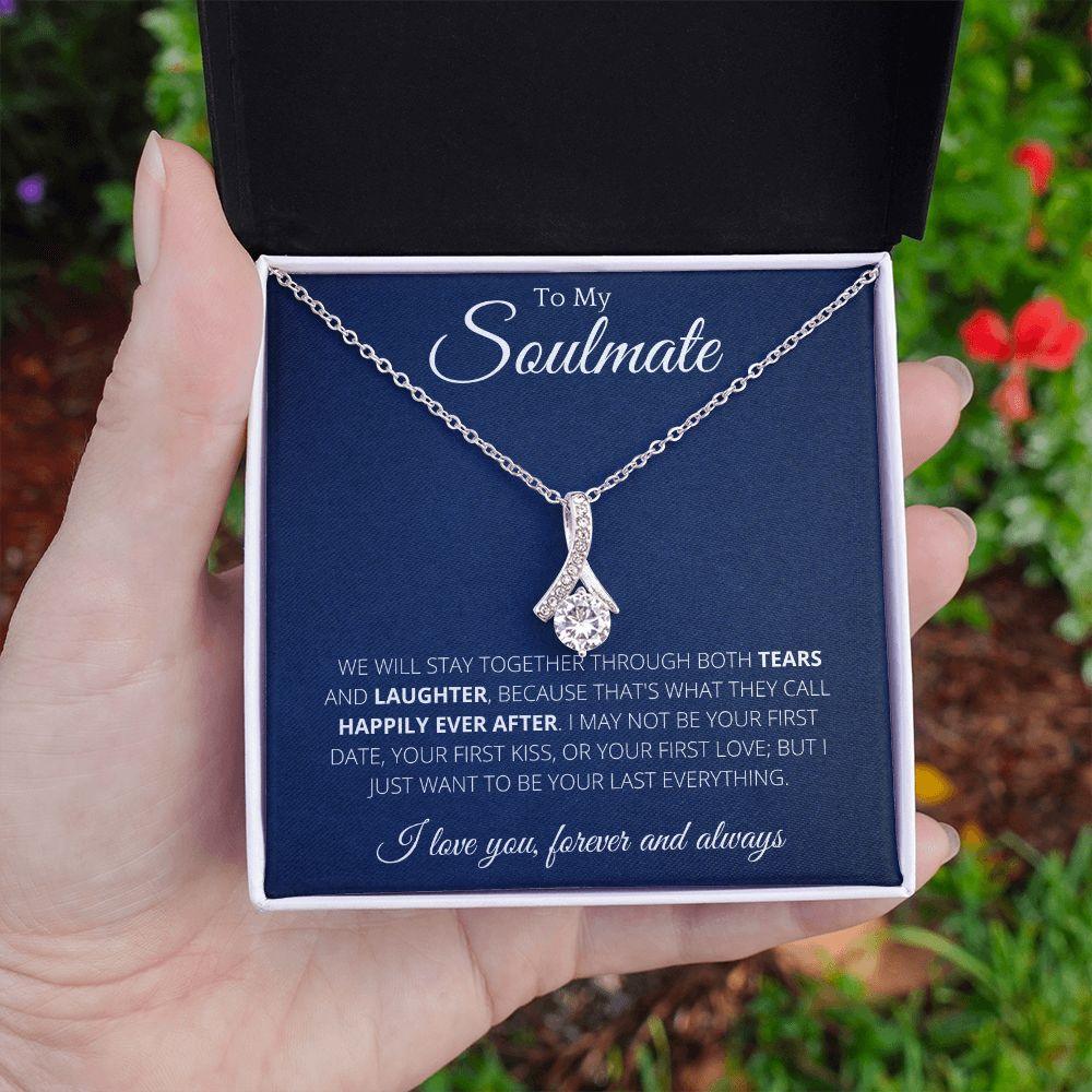 Ribbon Necklace To My Soulmate - Necklace Birthday Gift for Girlfriend –  4Lovebirds