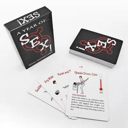Sex Positions Cards - Spice Things Up in the Bedroom with 50+ Naughty Positions - 4Lovebirds