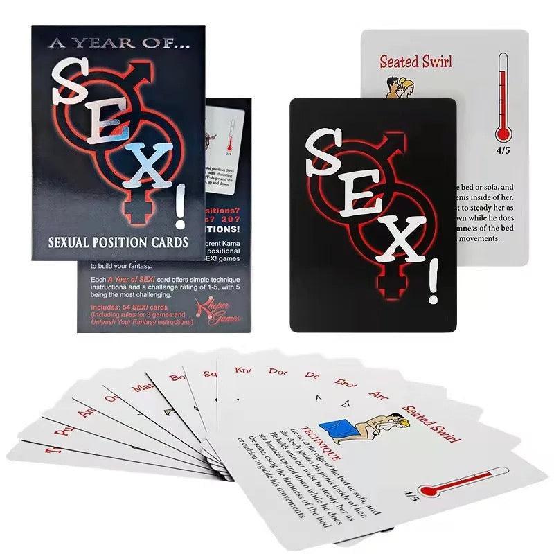 Sex Positions Cards - Spice Things Up in the Bedroom with 50+ Naughty Positions - 4Lovebirds