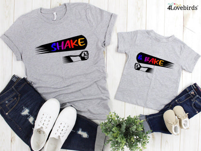 Shake and Bake Matching Hoodie - Dad and Son Matching Sweatshirts - Baby Shower Long Sleeve Gift Shirt - Father's Day - Daddy, Mommy & Me - 4Lovebirds