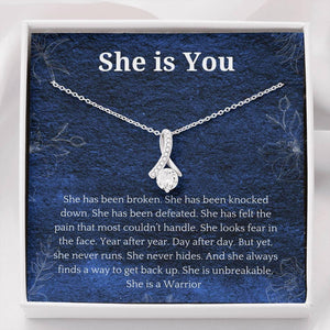 She Is You Ribbon Necklace - - 4Lovebirds