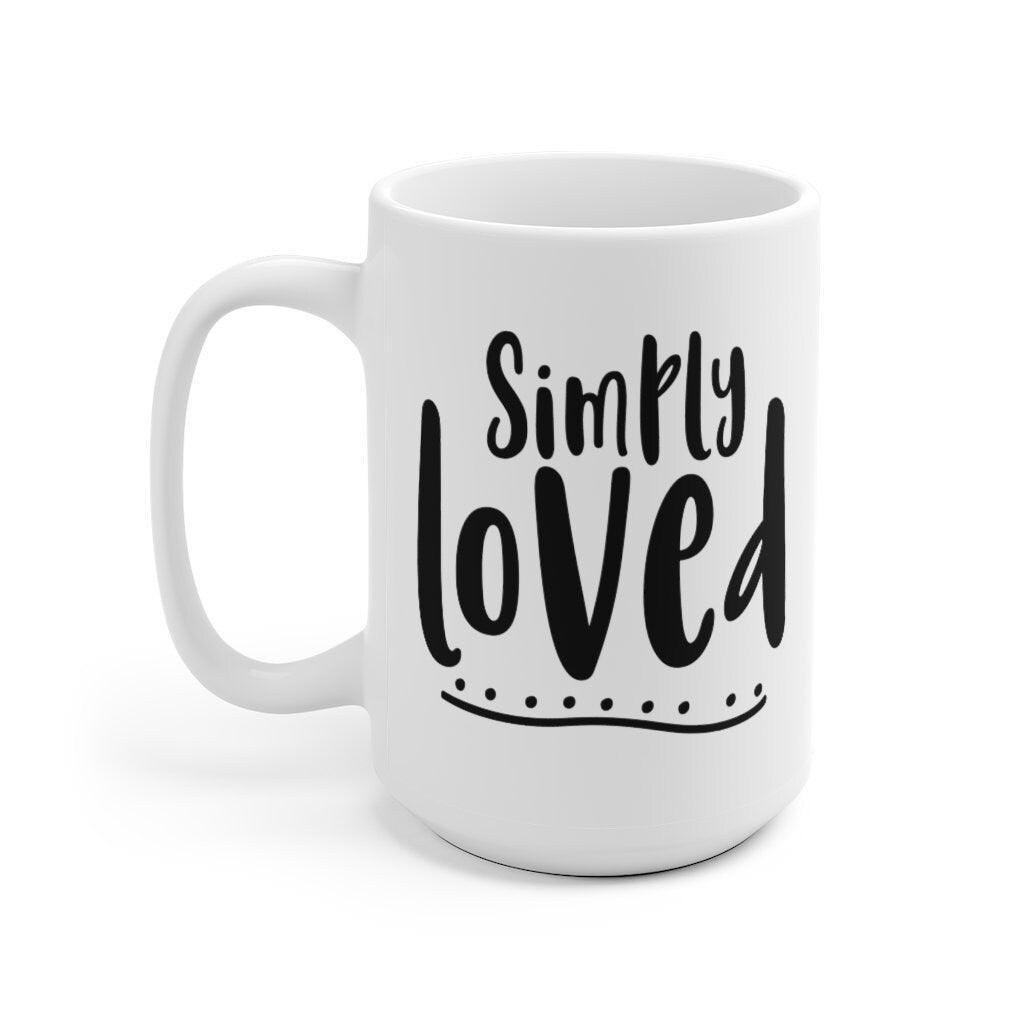 Simply loved Mug, Lovers Mug, Gift for Couples, Valentine Mug, Boyfriend / Girlfriend Mug, Cute Mug - 4Lovebirds