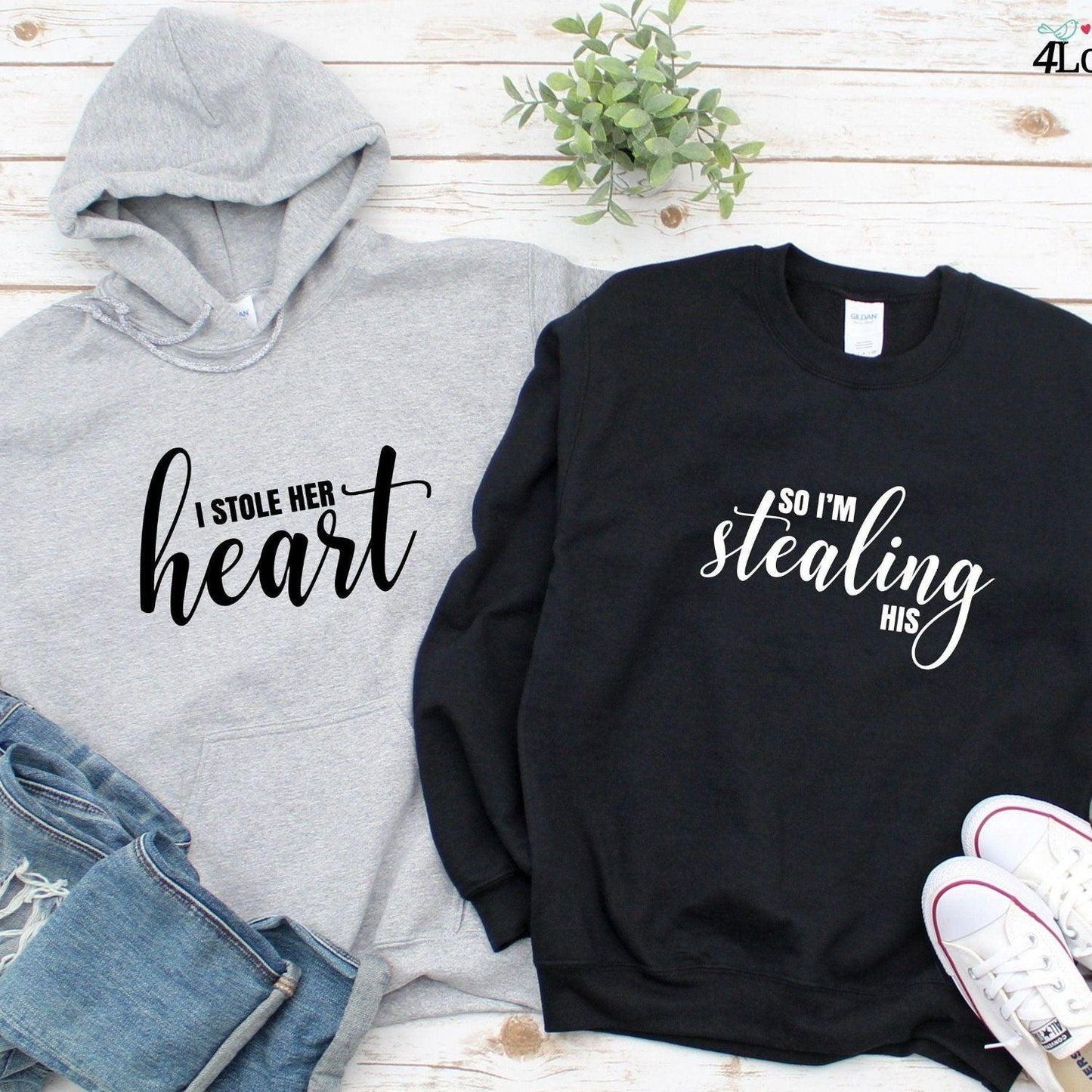 Spiffy Valentine's Matching Outfits for Couples: 'I Stole Her Heart & His' Set! - 4Lovebirds