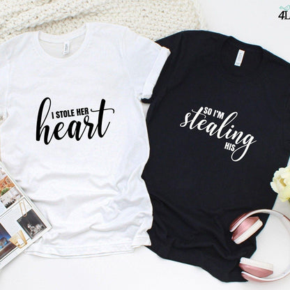 Spiffy Valentine's Matching Outfits for Couples: 'I Stole Her Heart & His' Set! - 4Lovebirds