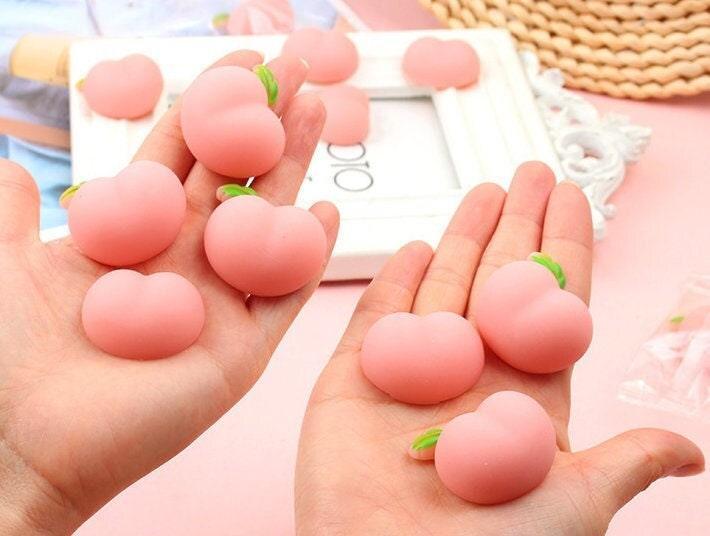 Squishy Toy Peach Squishies Cute Butt Toy Mini Kawaii Squishy Squeeze Toys Stress Relief for Adults Anti Stress Ball - 4Lovebirds