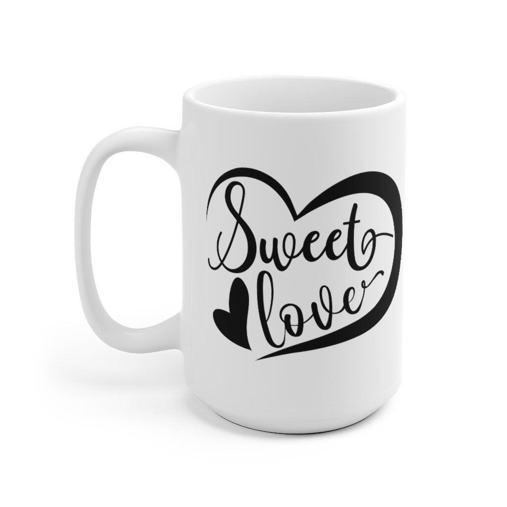 Sweet love Mug, Lovers matching Mug, Gift for Couples, Valentine Mug, Boyfriend / Girlfriend Mug, Cute Mug - 4Lovebirds