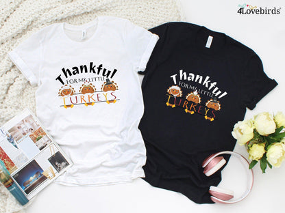 Teacher Thanksgiving Hoodie | Fall Teacher Shirt | Thankful For My Little Turkeys | Thanksgiving Sweatshirts, Thanksgiving Teacher Gifts - 4Lovebirds