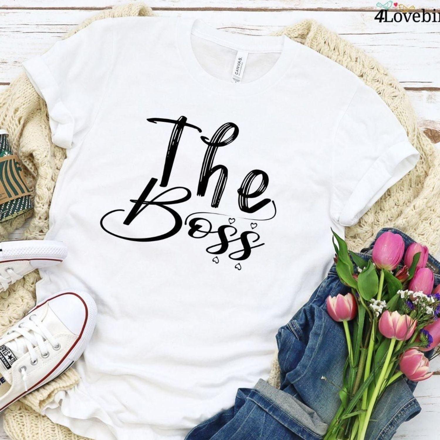 The Boss & The Real Boss Matching Outfits: Fun 'Boss Duo' Couple's Gifts Set - 4Lovebirds