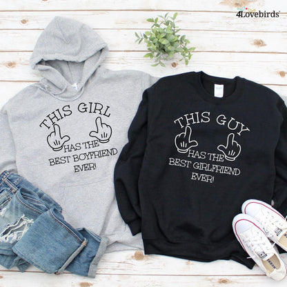 Cute Matching Outfits Matching Hoodies For Best Friend Boy And