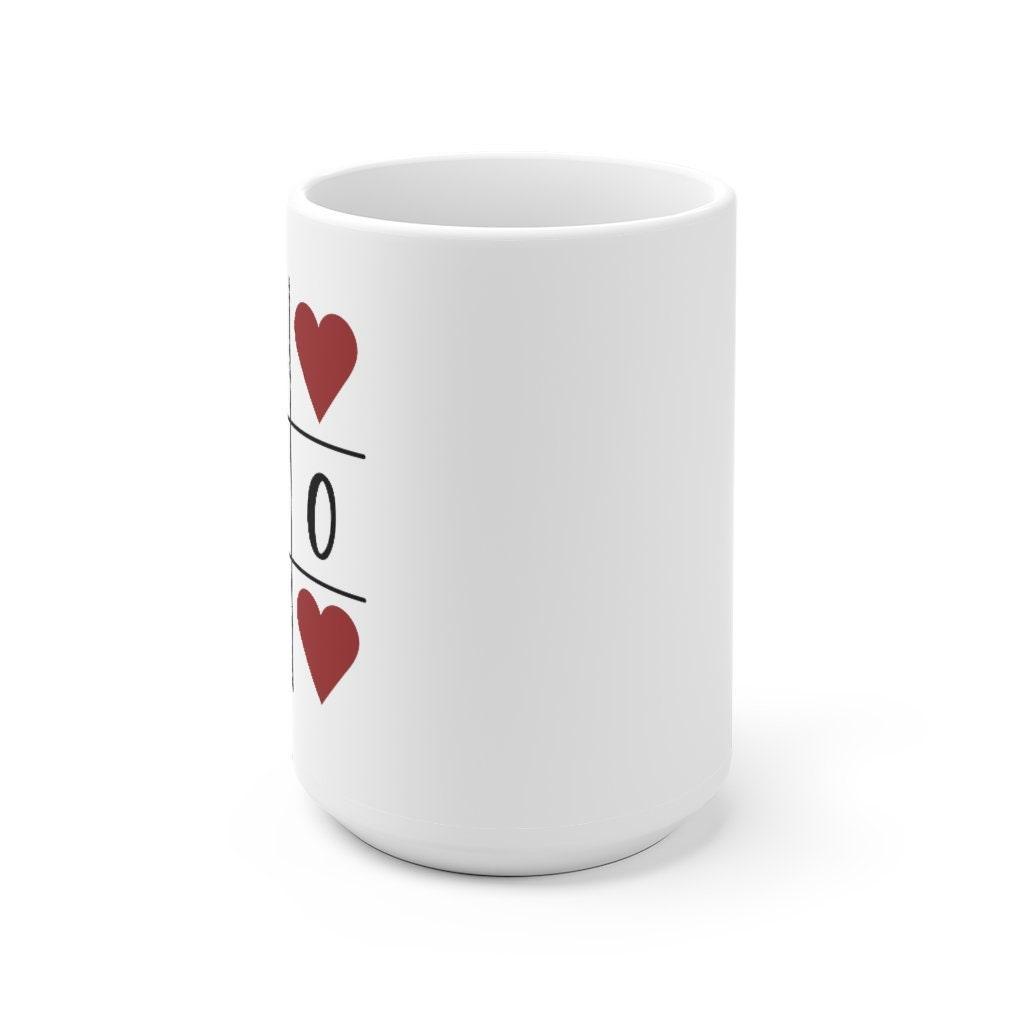Tic-tac-Lovers Mug, Lovers matching Mug, Gift for Couples, Valentine Mug, Boyfriend / Girlfriend Mug, Cute Mug - 4Lovebirds