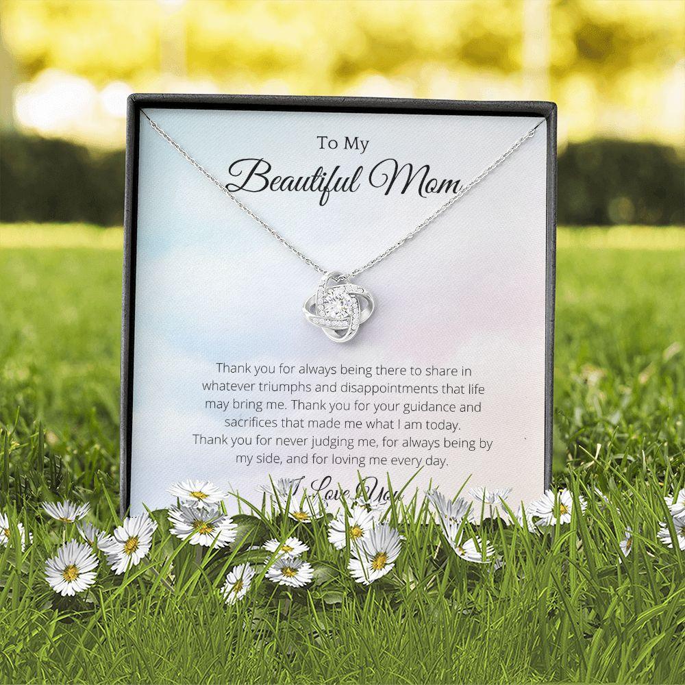 to My Beautiful Mom, Mother Day Gift from Son, Gift for Mom from Son, Necklace Gift for Mom Gift for Mother Gift Thank You Mom, Mother Necklace Gift