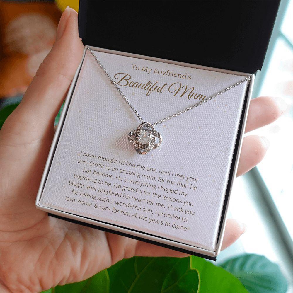 To My Boyfriend's Mom Necklace, Gift for Boyfriend Mother