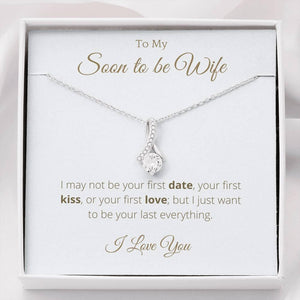 To my soon to be Wife Ribbon Necklace - 4Lovebirds