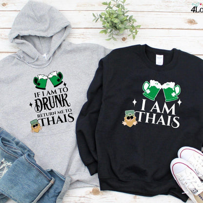 Too Drunk Couple Custom Matching Set - Personalize with (NAME) - St. Patrick's Day Humor Outfits - 4Lovebirds